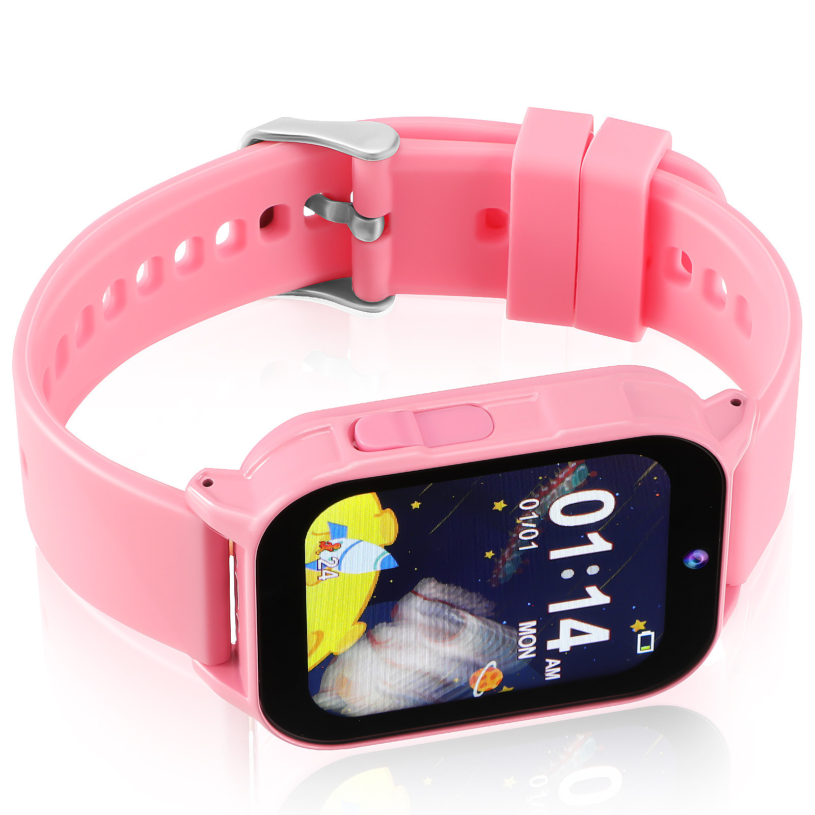 Smartwatch Watches For Kid Boy - Relógio inteligente infantil rosa com jogos,