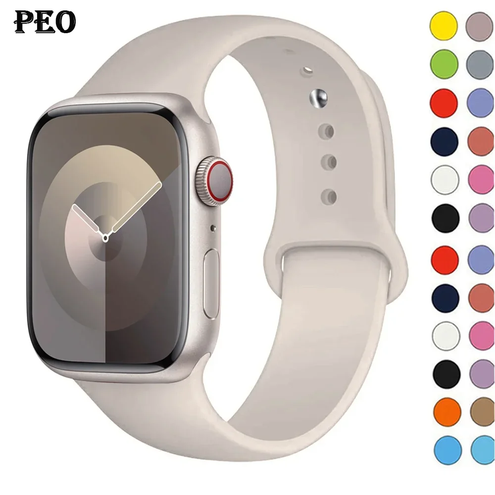 Smartwatch Apple Watches For Men - Pulseira de silicone para apple watch,