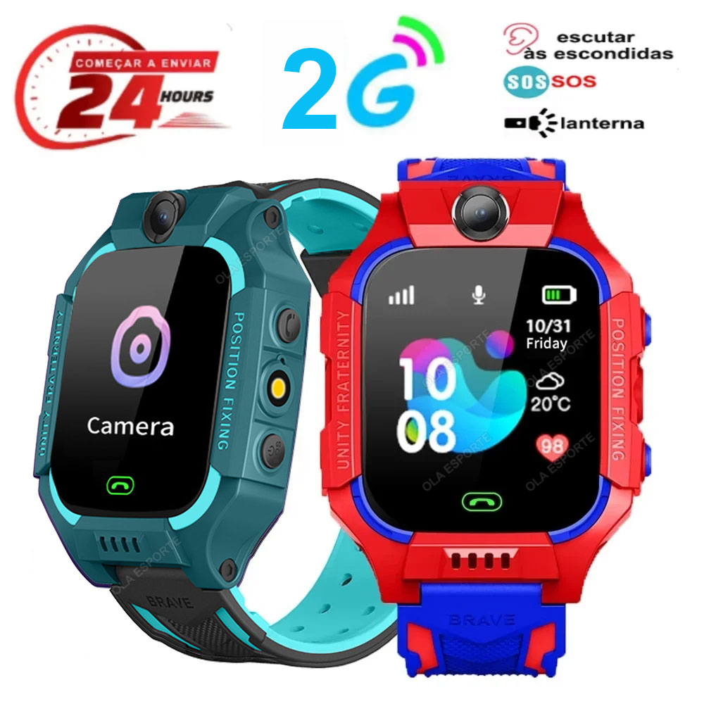 Smartwatch Watches For Kid Boy With Gps - Novo Relógio Inteligente 2G para Crianças