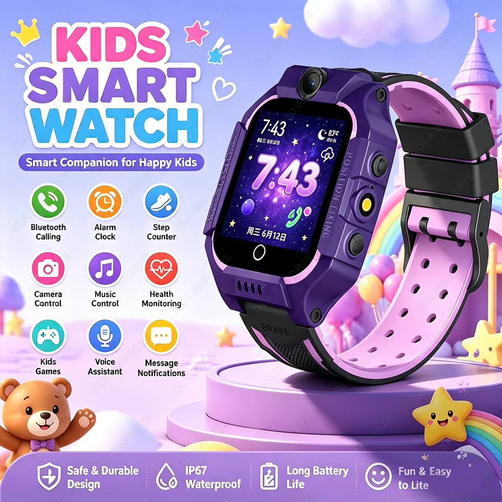 Smartwatch Watches Gift For Boys With Gps - Relógio Inteligente Infantil 2G Novo 2027