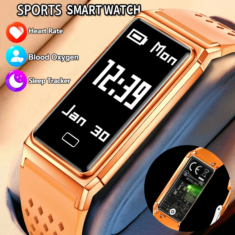 Smartwatch Slim Watches For Men - LIGE Nova Pulseira Inteligente Ultra-Fina para
