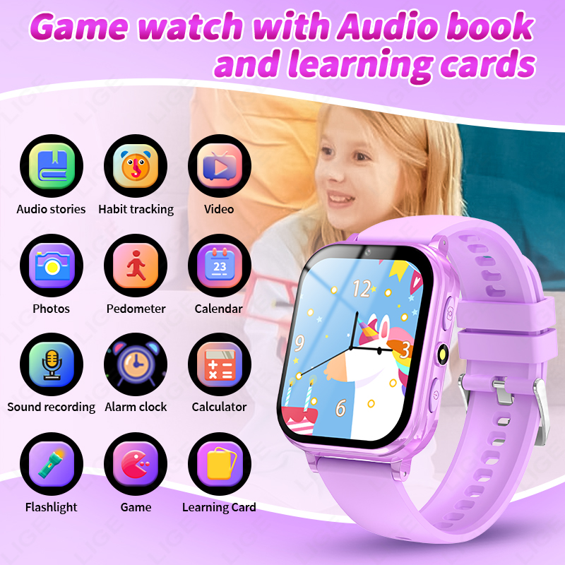 LIGE Kid Digital Smart Watch E - Smartwatch Digital Watches For Girls avaliação e preço