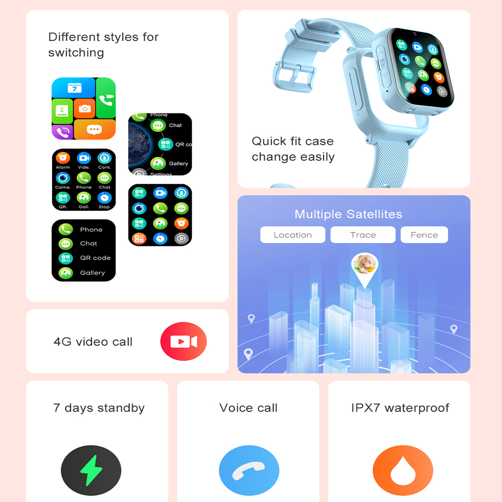 Relógio inteligente crianças 4 - Smartwatch Watches Gift For Boys With Gps avaliação e preço