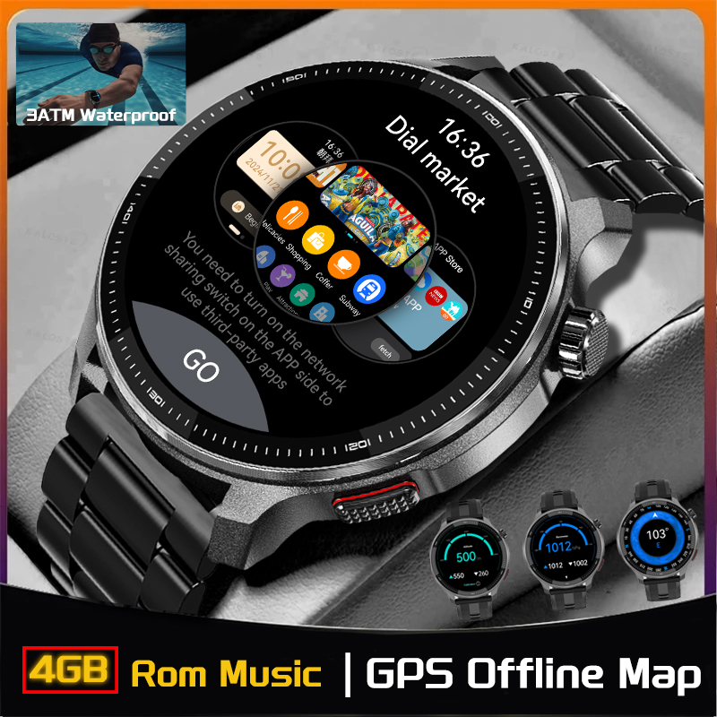 Novo 4g memória gps offline po - Watch Esim avaliação e preço