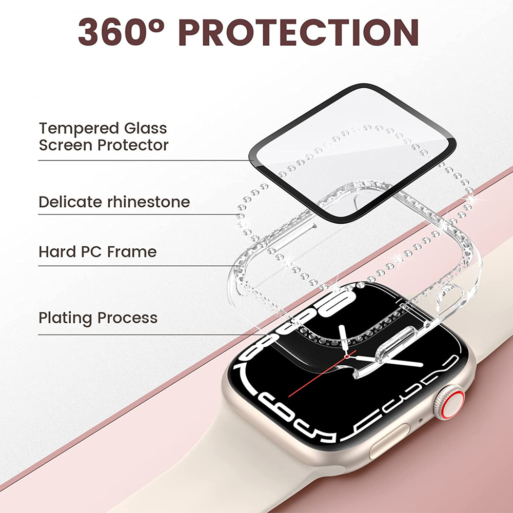 Vidro + capa para apple watch  - Iwatch Smartwatch Series 7 avaliação e preço