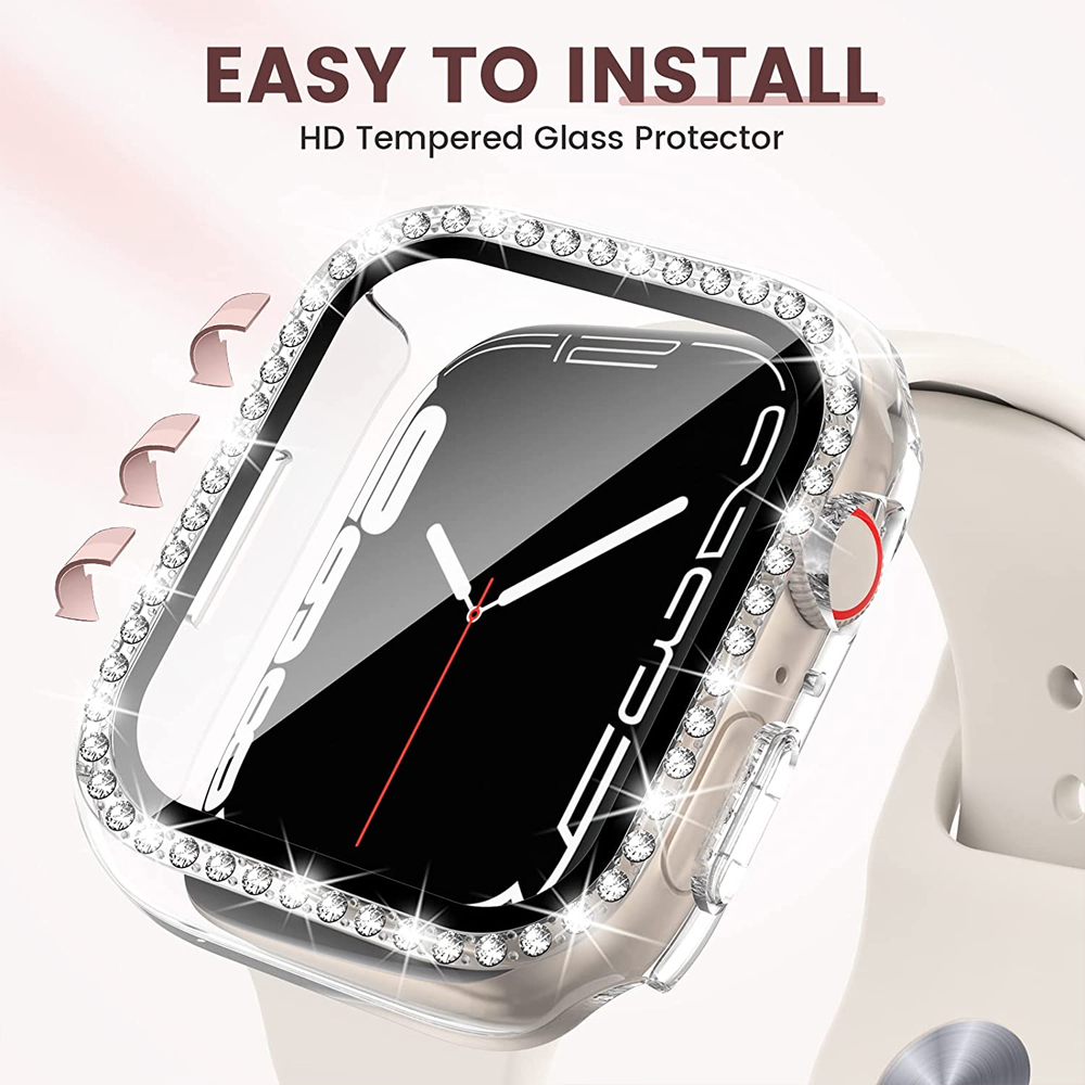 Vidro + capa para apple watch  - Iwatch Smartwatch Series 7 avaliação e preço