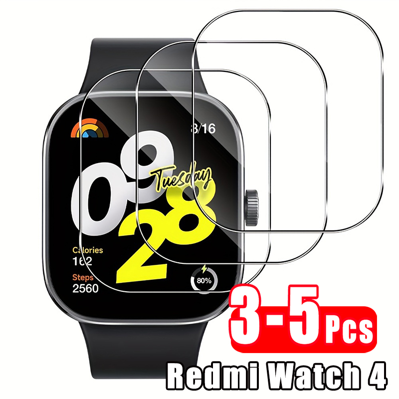 3-5 pçs vidro temperado premiu - Smartwatch Watches Xiaomi avaliação e preço