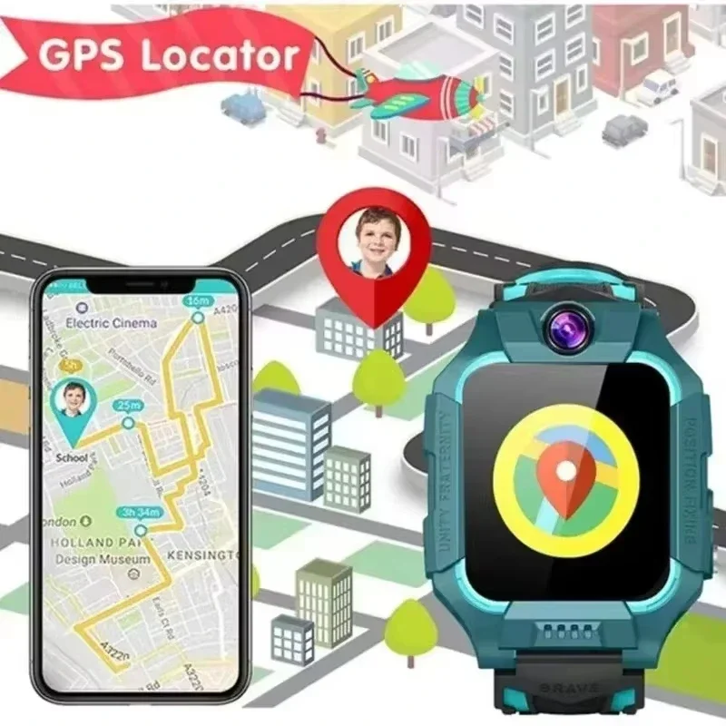 Relógio Inteligente Infantil à - Smartwatch Watches Gift For Boys With Gps avaliação e preço