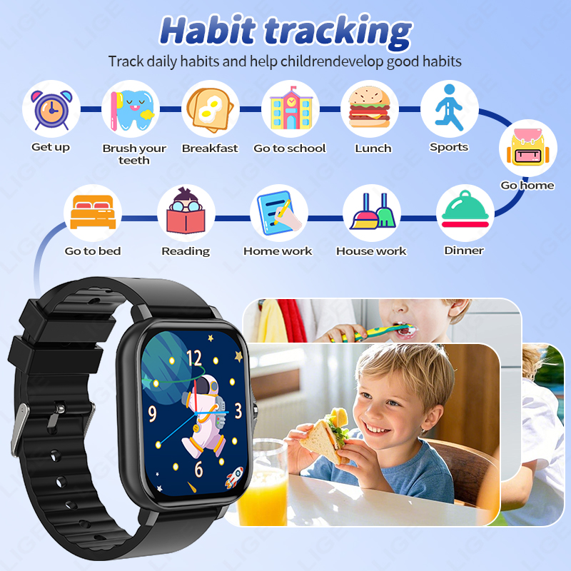 Lige 2025 audiolivro crianças  - Smartwatch Digital Watches For Girls avaliação e preço