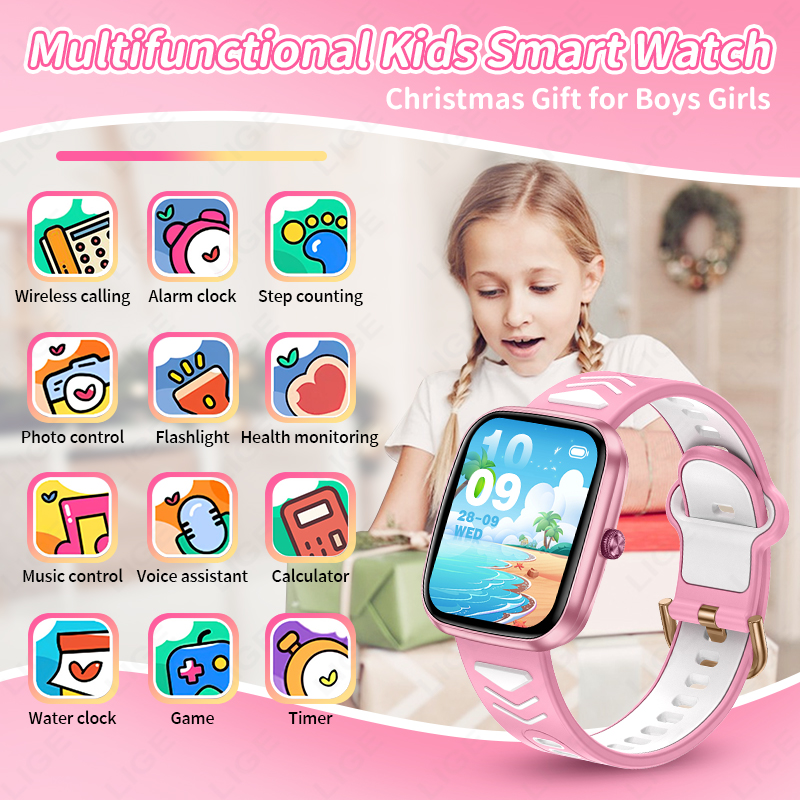 LIGE Novo Relógio Inteligente  - Smartwatch Digital Watches For Girls avaliação e preço