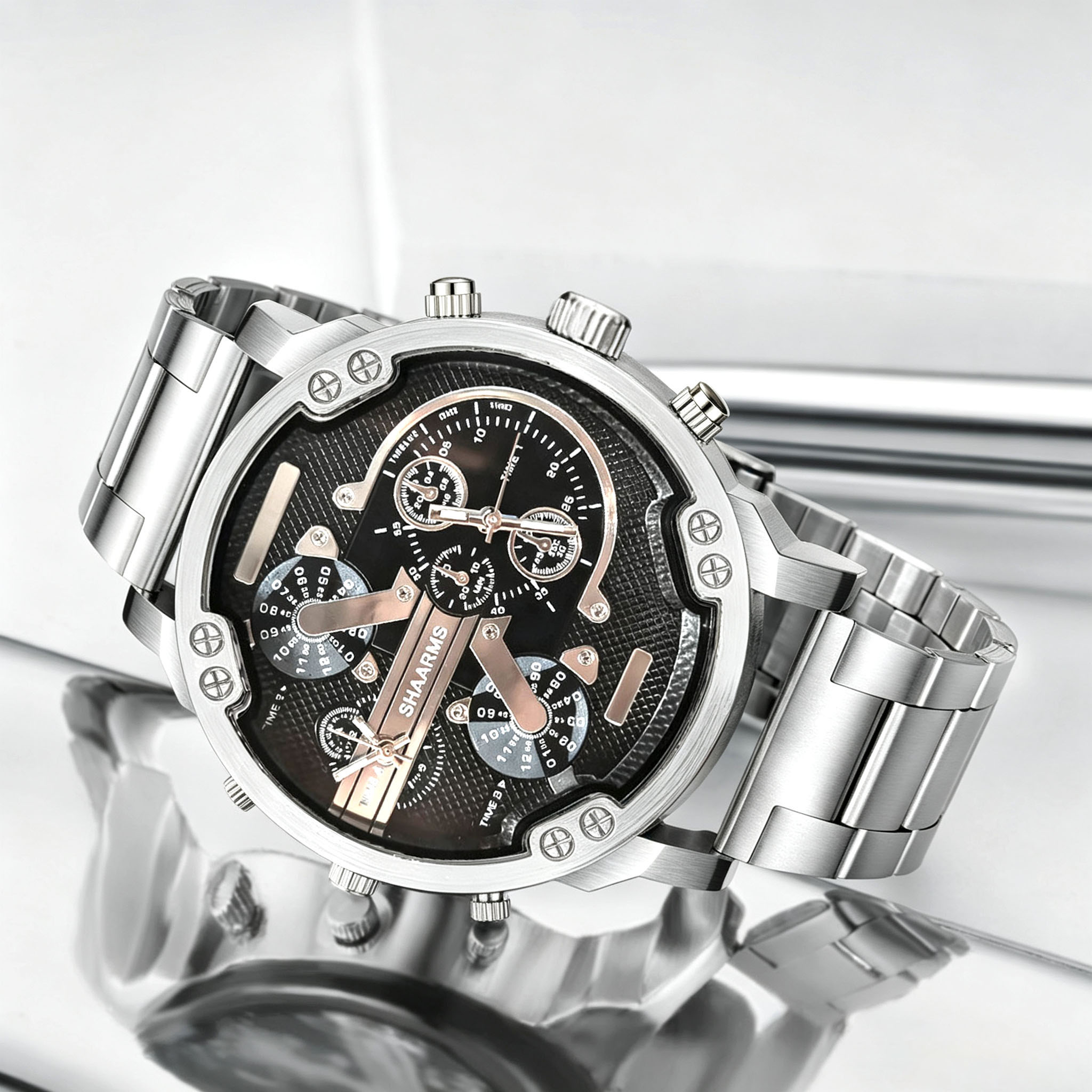 Um relógio masculino casual pr - Smartwatch Casual Watches For Men avaliação e preço