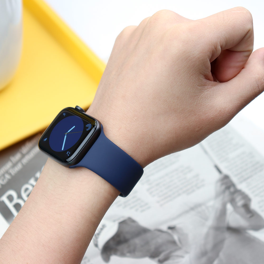 Pulseira de silicone para appl - Smartwatch Apple Watches For Men avaliação e preço