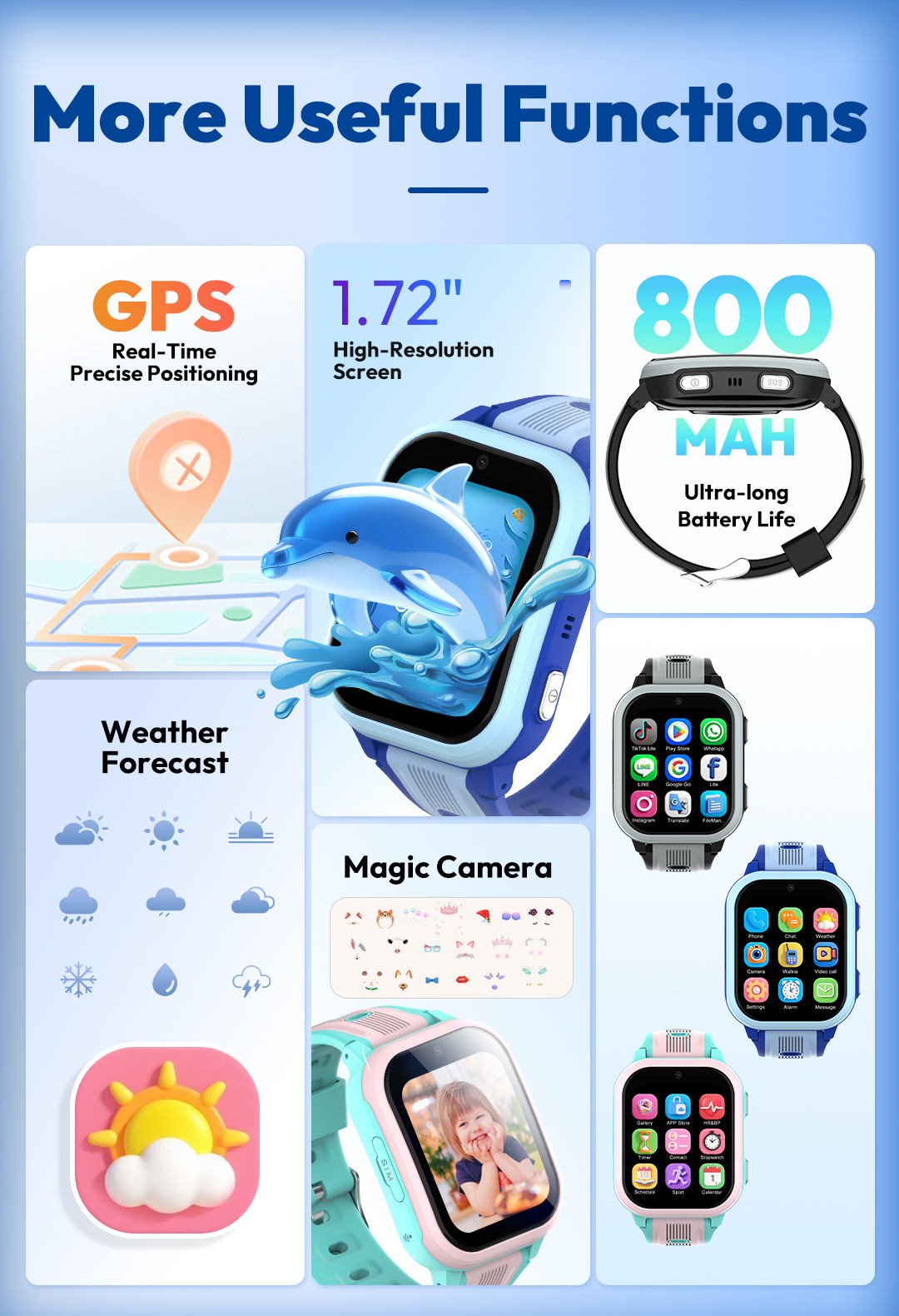 Relógio Inteligente KT41 - Rel - Smartwatch Watches Gift For Boys With Gps avaliação e preço