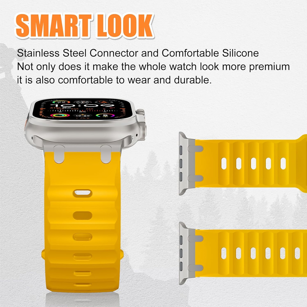 Pulseira de metal + silicone p - Smartwatch Apple Watches For Men avaliação e preço